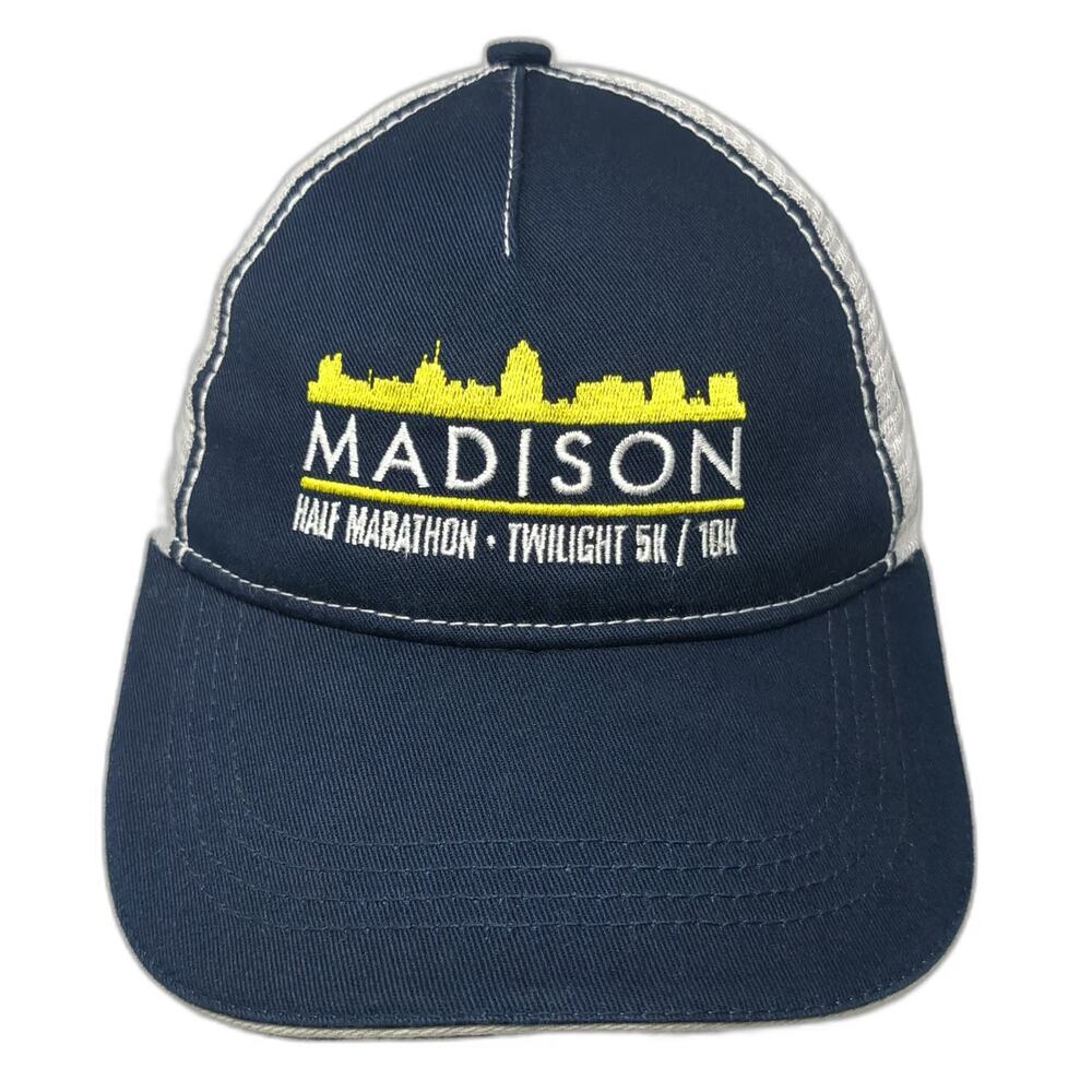 Garmin 5 Panel Blue One Size Madison Half Marathon Twilight 5K 10K Running Hat